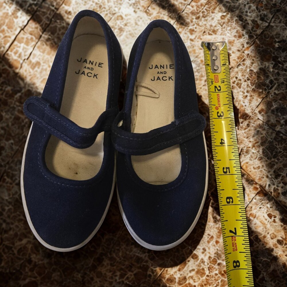 💙 Janie and Jack Navy Mary Jane Flats – Classic Dress Shoes